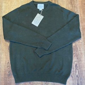Brand New Men’s St.John’s Bay Crew Neck Sweater Rich Olive Color Size L